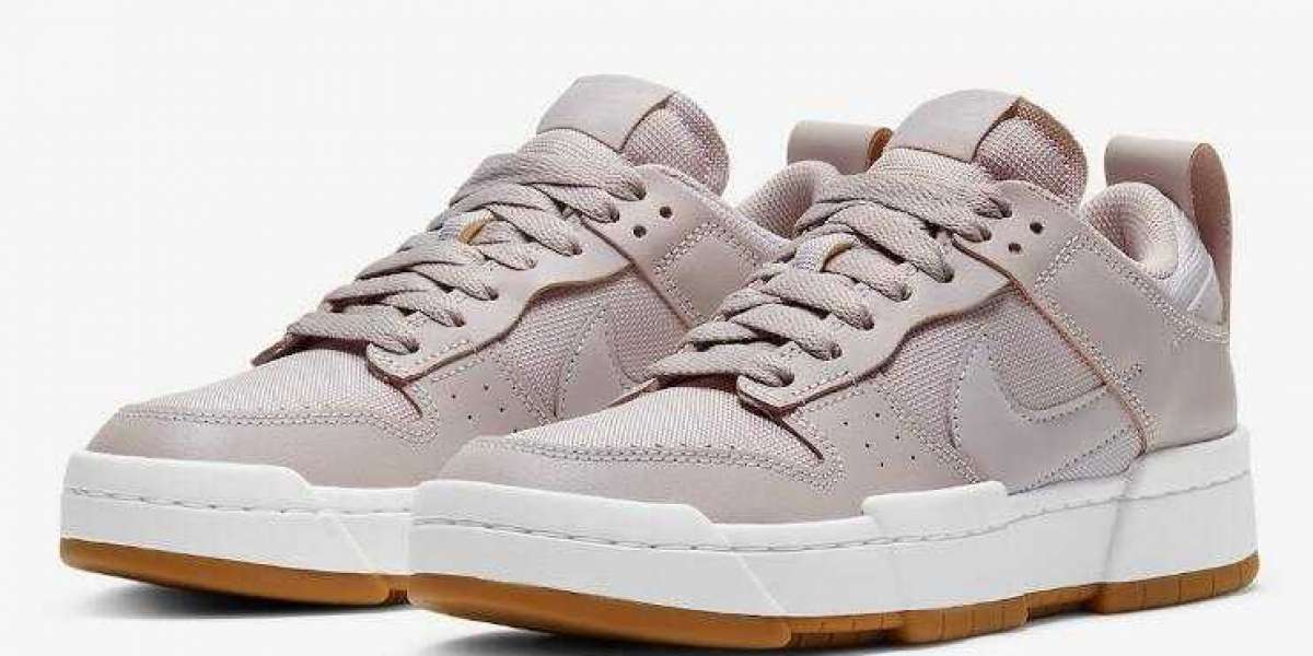 New Release Nike Dunk Low Disrupt Dusty Pink Gum Soles for Sale